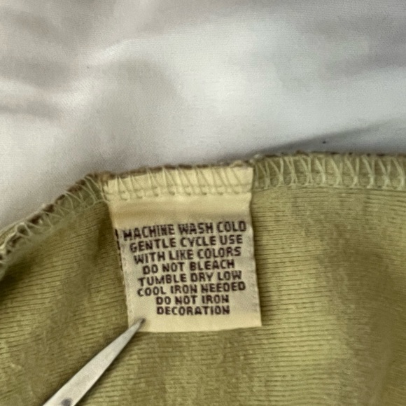 Skinny Minnie All-Over print tight fit long sleeve shirt yellow and green Large - Picture 8 of 8